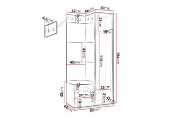 Dunvegan Highboard Black - Förvaring - Förvaringsmöbler - Byrå