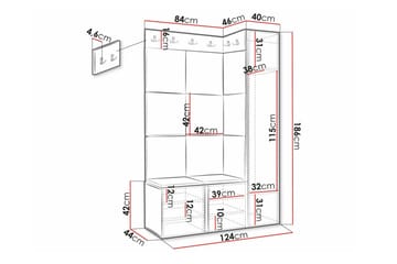 Dunvegan Highboard Black - Förvaring - Förvaringsmöbler - Byrå