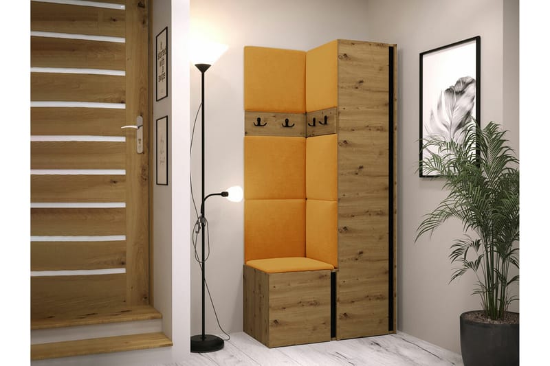 Dunvegan Highboard Brown/Yellow - Förvaring - Förvaringsmöbler - Byrå