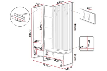 Dunvegan Highboard - Brun - Förvaring - Förvaringsmöbler - Byrå