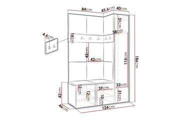 Dunvegan Highboard - Brun - Förvaring - Förvaringsmöbler - Byrå