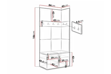 Dunvegan Highboard - Brun - Förvaring - Förvaringsmöbler - Byrå
