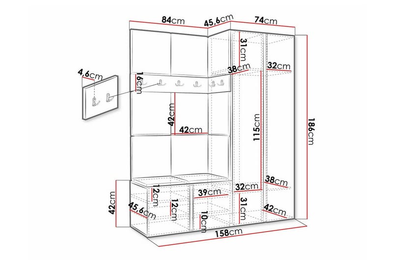 Dunvegan Highboard - Brun - Förvaring - Förvaringsmöbler - Byrå