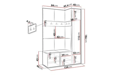 Dunvegan Highboard - Brun - Förvaring - Förvaringsmöbler - Byrå