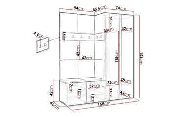Dunvegan Highboard - Brun - Förvaring - Förvaringsmöbler - Byrå