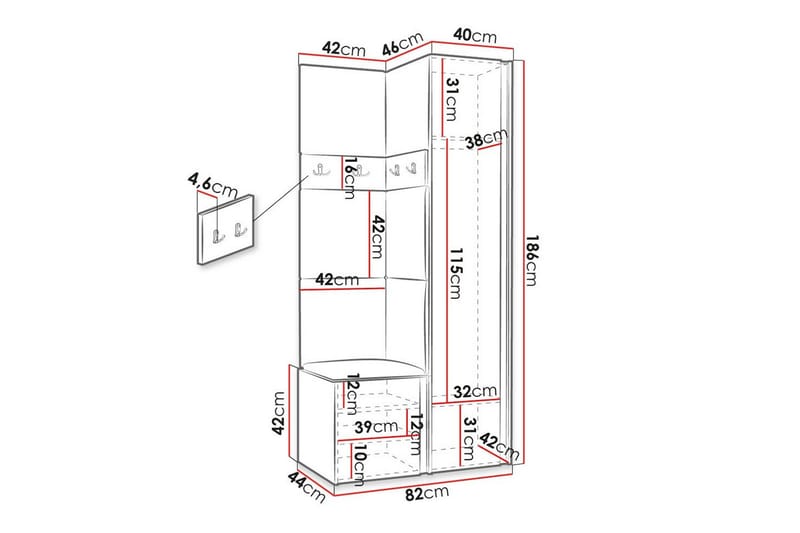 Dunvegan Highboard - Brun - Förvaring - Förvaringsmöbler - Byrå