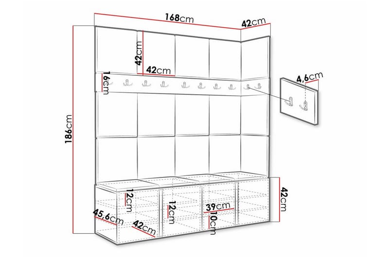 Dunvegan Highboard Brun - Förvaring - Förvaringsmöbler - Byrå
