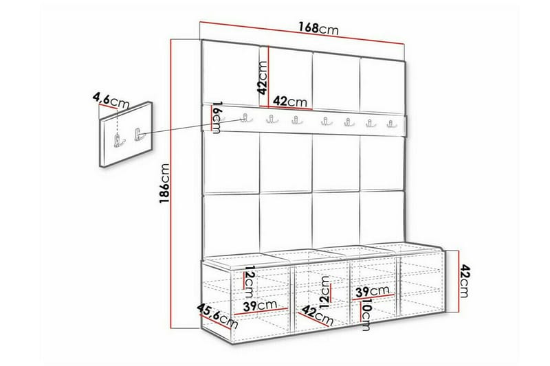 Dunvegan Highboard Graphite - Förvaring - Förvaringsmöbler - Byrå