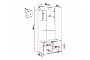 Dunvegan Highboard - Svart - Förvaring - Förvaringsmöbler - Byrå