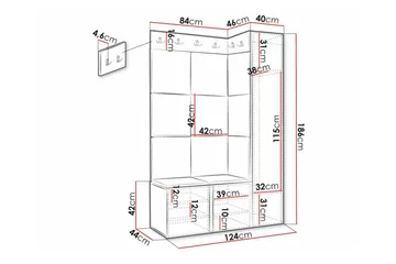 Dunvegan Highboard - Svart - Förvaring - Förvaringsmöbler - Byrå
