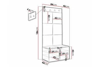 Dunvegan Highboard - Svart - Förvaring - Förvaringsmöbler - Byrå