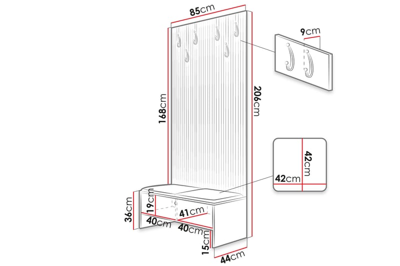 Dunvegan Highboard Svart - Förvaring - Förvaringsmöbler - Byrå
