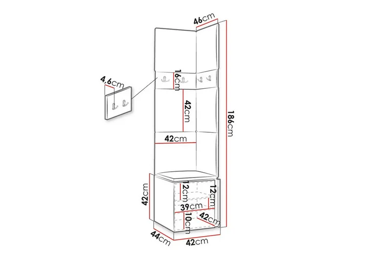 Dunvegan Highboard - Vit - Förvaring - Förvaringsmöbler - Byrå