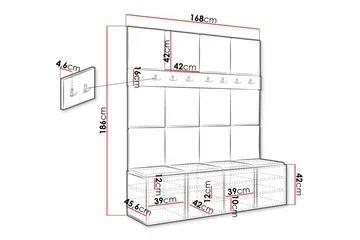 Dunvegan Highboard - Vit - Förvaring - Förvaringsmöbler - Byrå