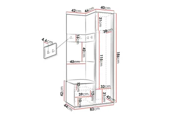 Dunvegan Highboard - Vit - Förvaring - Förvaringsmöbler - Byrå