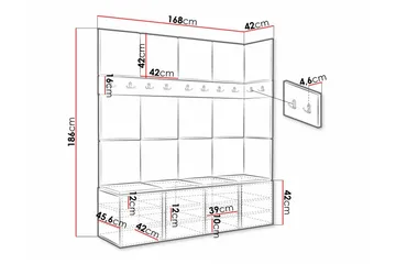 Dunvegan Highboard - Vit - Förvaring - Förvaringsmöbler - Byrå