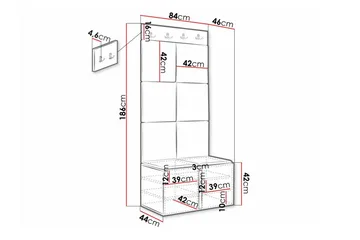 Dunvegan Highboard - Vit - Förvaring - Förvaringsmöbler - Byrå