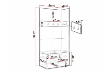 Dunvegan Highboard - Vit - Förvaring - Förvaringsmöbler - Byrå