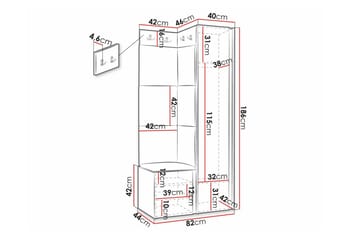 Dunvegan Highboard - Vit - Förvaring - Förvaringsmöbler - Byrå