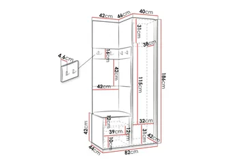 Dunvegan Highboard - Vit - Förvaring - Förvaringsmöbler - Byrå