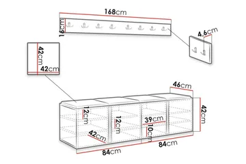 Dunvegan Highboard - Vit - Förvaring - Förvaringsmöbler - Byrå
