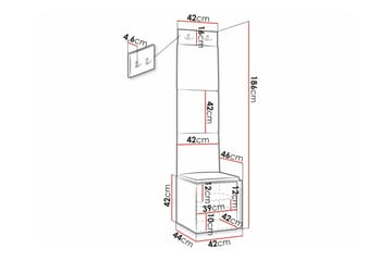 Dunvegan Highboard - Vit - Förvaring - Förvaringsmöbler - Byrå