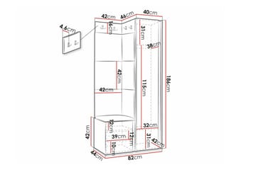 Dunvegan Highboard White - Förvaring - Förvaringsmöbler - Byrå