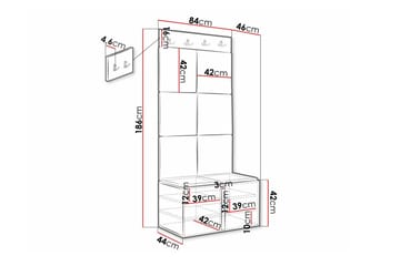 Dunvegan Highboard White - Förvaring - Förvaringsmöbler - Byrå