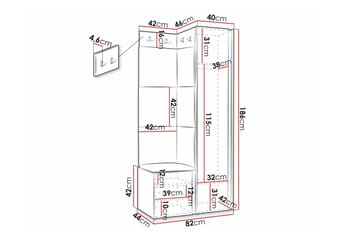 Dunvegan Highboard White - Förvaring - Förvaringsmöbler - Byrå