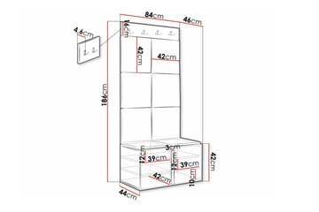 Dunvegan Highboard White - Förvaring - Förvaringsmöbler - Byrå