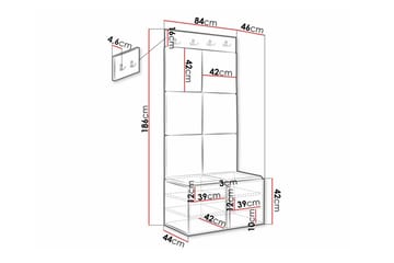Dunvegan Highboard White - Förvaring - Förvaringsmöbler - Byrå