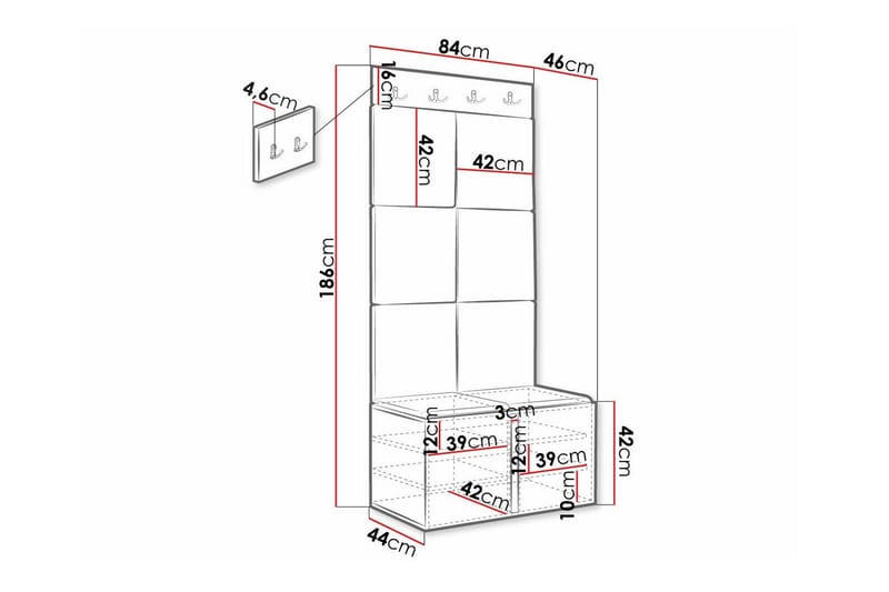 Dunvegan Highboard White - Förvaring - Förvaringsmöbler - Byrå