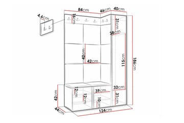 Dunvegan Highboard White - Förvaring - Förvaringsmöbler - Byrå