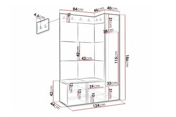 Dunvegan Highboard White - Förvaring - Förvaringsmöbler - Byrå