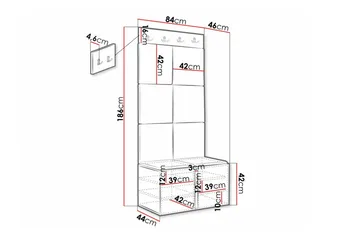 Dunvegan Highboard White - Förvaring - Förvaringsmöbler - Byrå