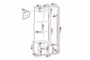 Dunvegan Highboard White - Förvaring - Förvaringsmöbler - Byrå