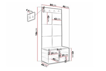 Dunvegan Highboard White - Förvaring - Förvaringsmöbler - Byrå