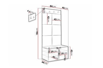 Dunvegan Highboard White - Förvaring - Förvaringsmöbler - Byrå