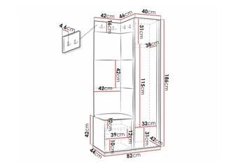 Dunvegan Highboard White - Förvaring - Förvaringsmöbler - Byrå