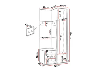 Dunvegan Highboard White - Förvaring - Förvaringsmöbler - Byrå