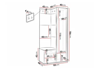 Dunvegan Highboard White - Förvaring - Förvaringsmöbler - Byrå