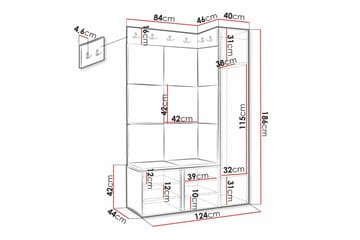 Dunvegan Highboard White - Förvaring - Förvaringsmöbler - Byrå