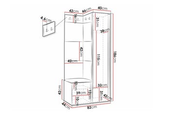 Dunvegan Highboard White - Förvaring - Förvaringsmöbler - Byrå