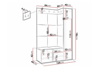 Dunvegan Highboard White - Förvaring - Förvaringsmöbler - Byrå