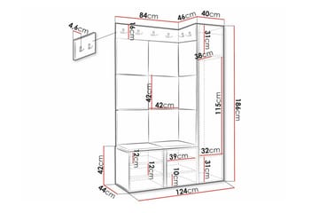 Dunvegan Highboard White - Förvaring - Förvaringsmöbler - Byrå