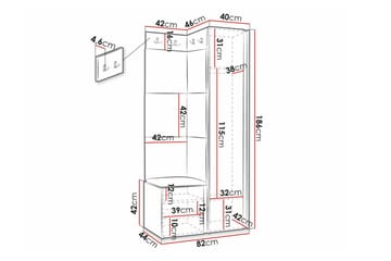 Dunvegan Highboard White - Förvaring - Förvaringsmöbler - Byrå