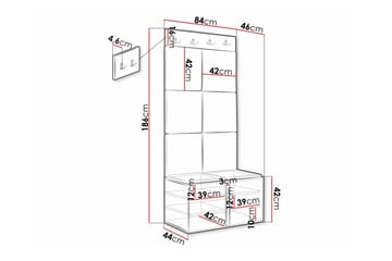 Dunvegan Highboard White - Förvaring - Förvaringsmöbler - Byrå