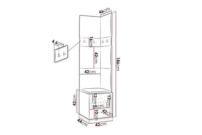 Dunvegan Highboard White - Förvaring - Förvaringsmöbler - Byrå