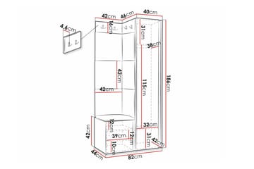 Dunvegan Highboard White - Förvaring - Förvaringsmöbler - Byrå