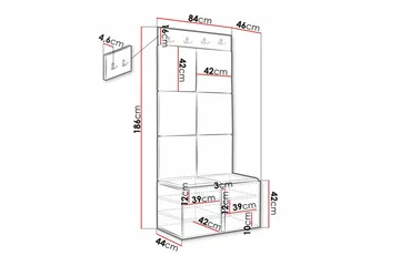 Dunvegan Highboard White - Förvaring - Förvaringsmöbler - Byrå